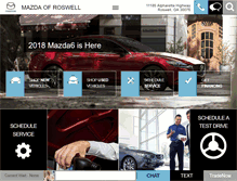 Tablet Screenshot of mazdaofroswell.com